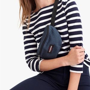 J. Crew Structured boatneck striped top - Size M